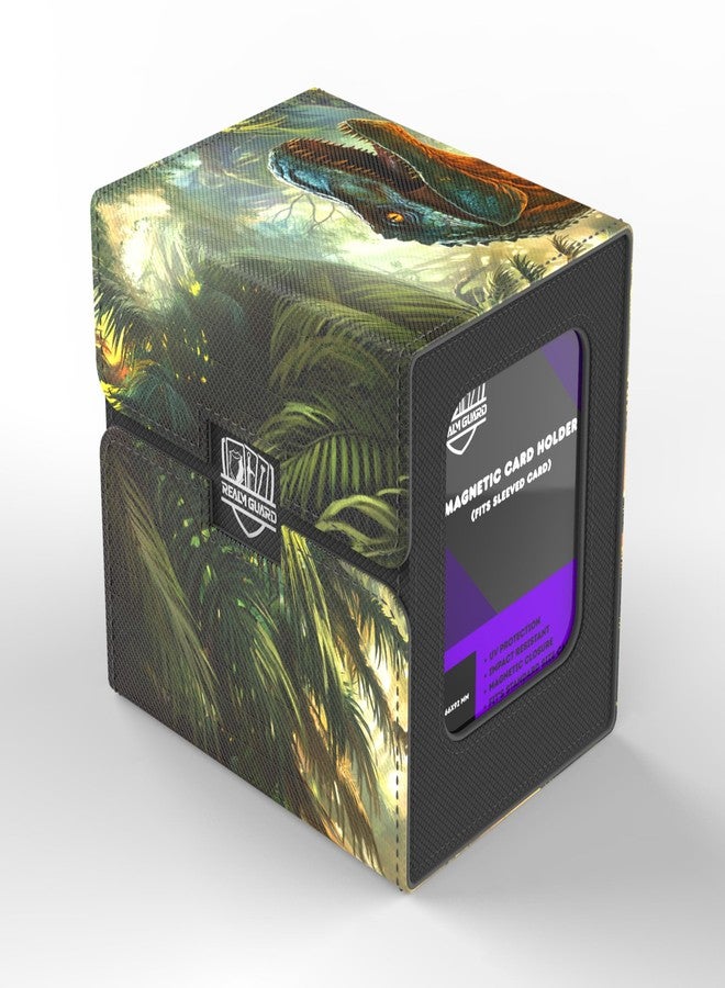 Realm Guard - TCG/MTG Commander 100+ Card Art Deck Box With Storage (Dinosaur) - Image 1